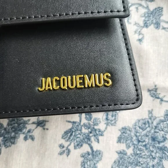 Jacquemus Black Polished Leather Shoulder Bag